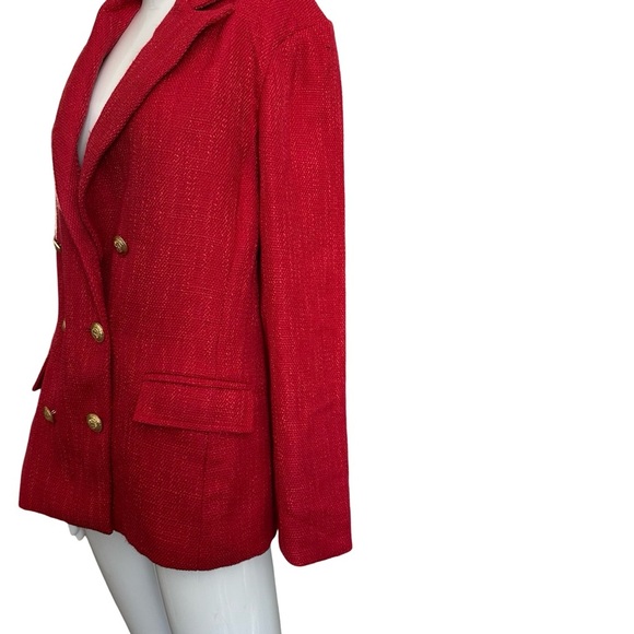 Anthropologie Red Blazer Young Parker - Picture 8 of 10